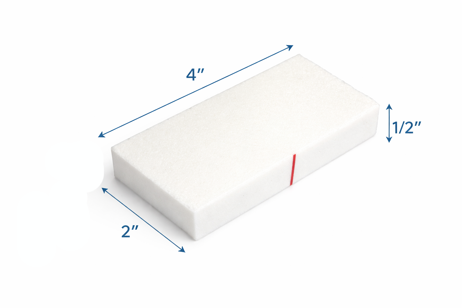 Medium Abrading Stone 4"x2"x1/2' 80grit (3 pack)