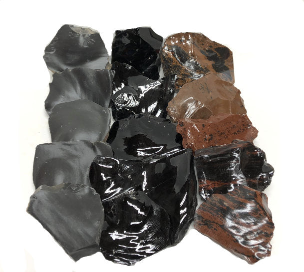 Obsidian Spalls Sample Box (10lbs)